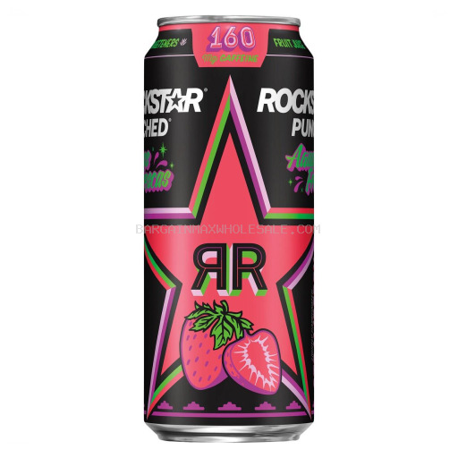 ROCKSTAR ENERGY PUNCHED STRAWBERRY 12/16 OZ
