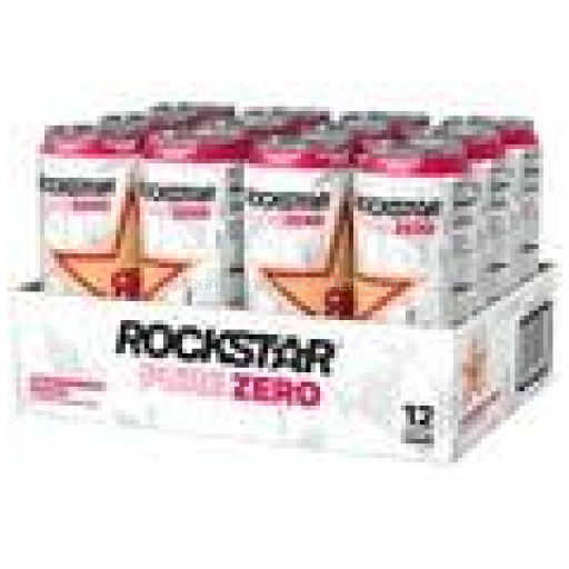ROCKSTAR ENERGY ZERO STR/PEACH12/16 OZ
