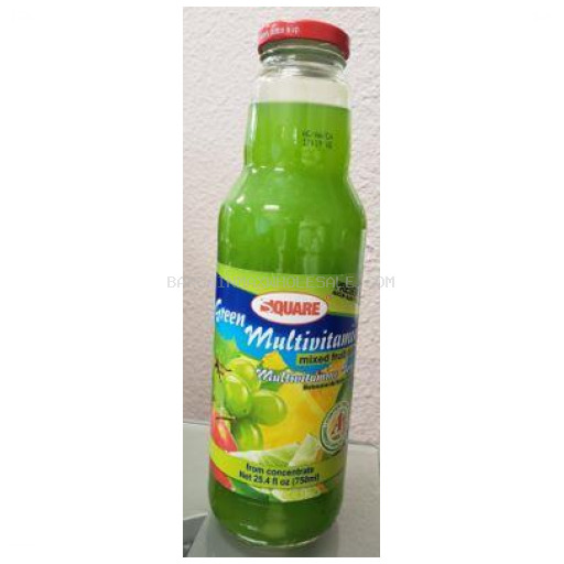 SQUARE MULTIVITAMIN GREEN 12/18 OZ