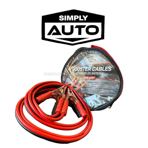 SIMPLY HARDWARE BOOSTER CABLES 300 AMP/12 FT