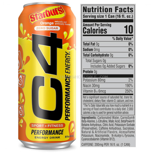 C4 ORIGINAL STARBURST ORANGE 12/16 OZ