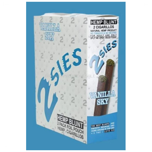 2SIES HEMP BLUNT VANILLA SKY 15/2 CT