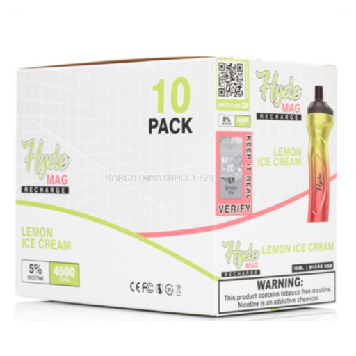 HYDE MAG LEMON ICE CREAM 4.5K 5% NIC 10 CT