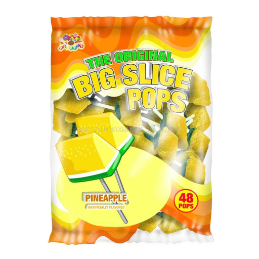 FRUIT SLICE POPS PINEAPPLE 48 CT