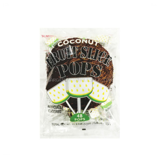 FRUIT SLICE POPS COCONUT 48 CT