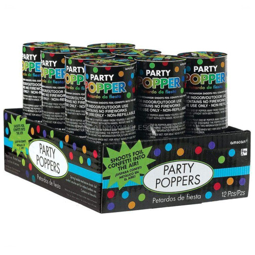 PARTY POPPER 12 CT