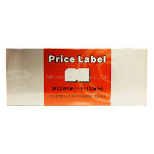 PRICE LABEL  22MMX12MM 25/1000