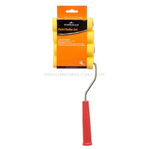 KINGMAN PAINT ROLLER 4PCS