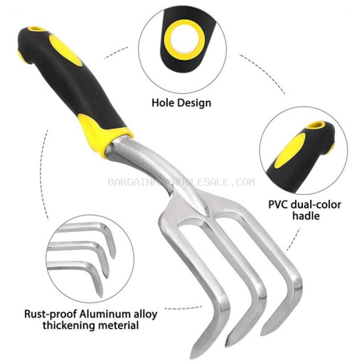 GARDEN HAND RAKE & SHOVEL