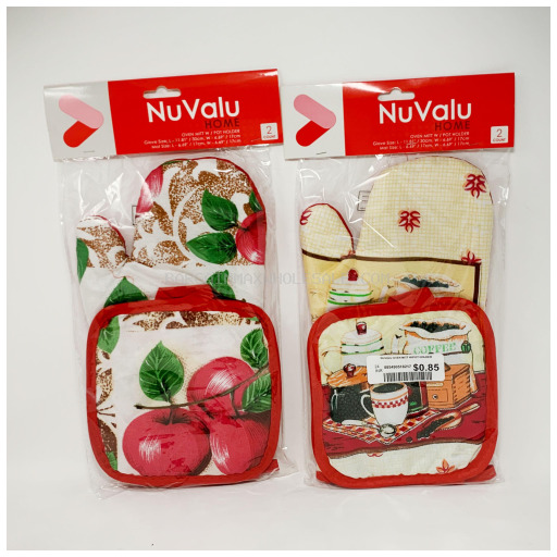 NUVALU OVEN MITT W/POT HOLDER