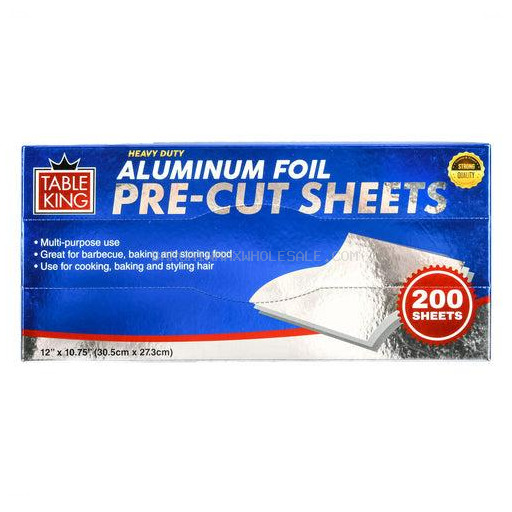 TABLE KING ALUMINUM FOIL PRE-CUT 12CT