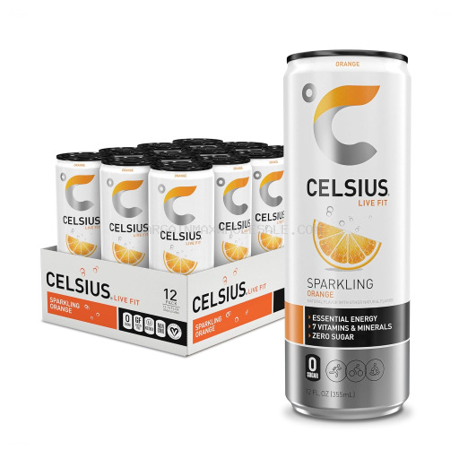 CELSIUS ORANGE 12/12OZ