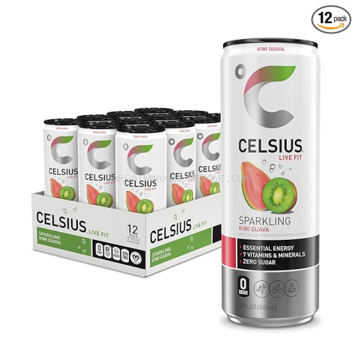 CELSIUS KIWI GUAVA 12/12OZ