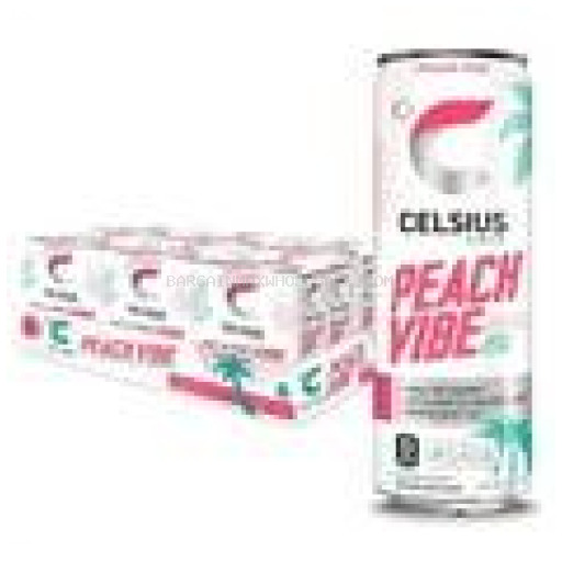 CELSIUS PEACHCCC VIBE 24/12OZ