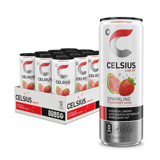 CELSIUS STRAWBERRY GUAVA 12/12OZ