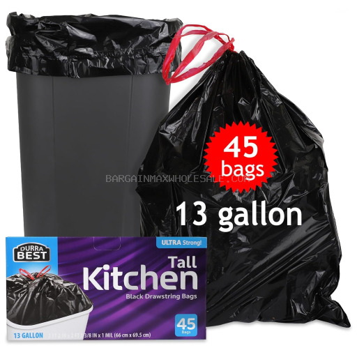 CTD 13 GALLONS WHITE BAGS 150CT