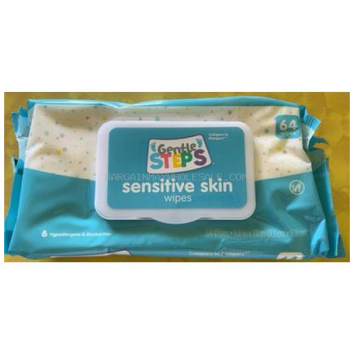 GENTLE STEPS WET WIPES 8 CT