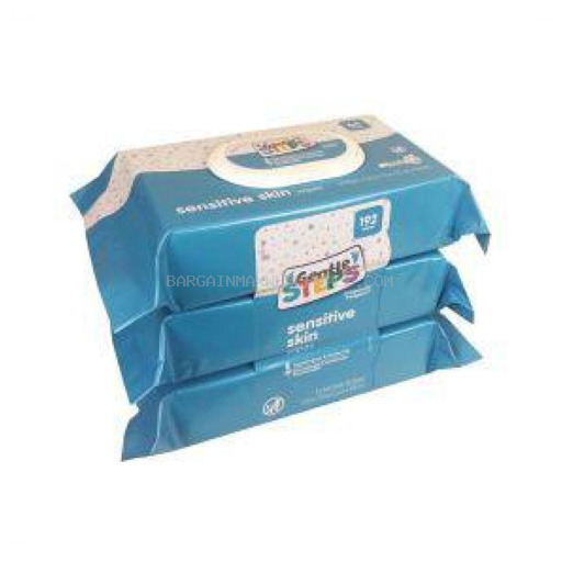 GENTLE STEPS WET WIPES 12 CT