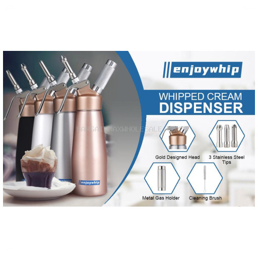 SILVER/GOLD CREAM WHIPPER