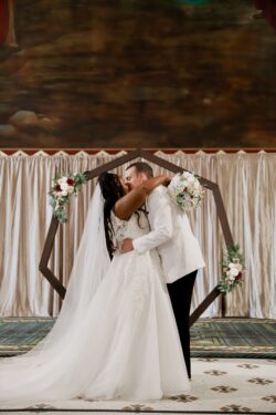 Wedding detail at Steeple Square Dubuque Iowa with elegant styling