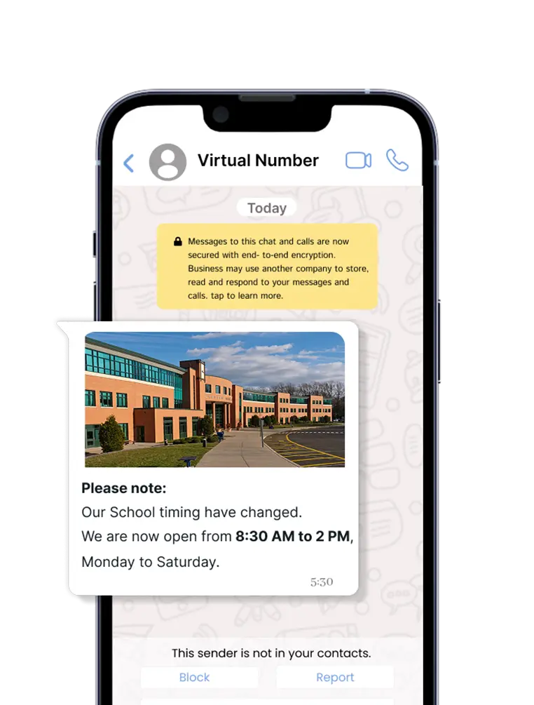 Massen-WhatsApp ohne interaktive Schaltfläche
