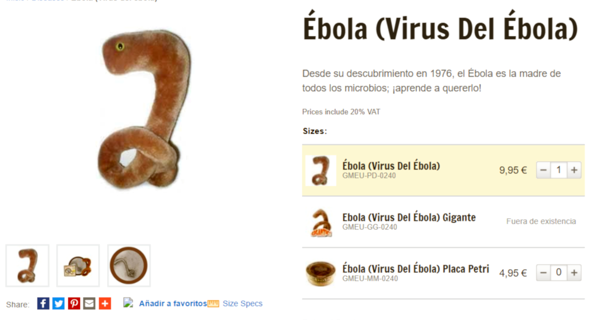 This online store sells stuffed animals of the most famous viruses Padeye