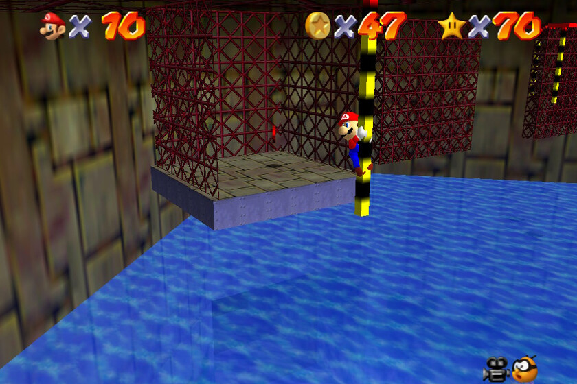 Super Mario 64: how to get the Pole-Jumping for Red Coins star from