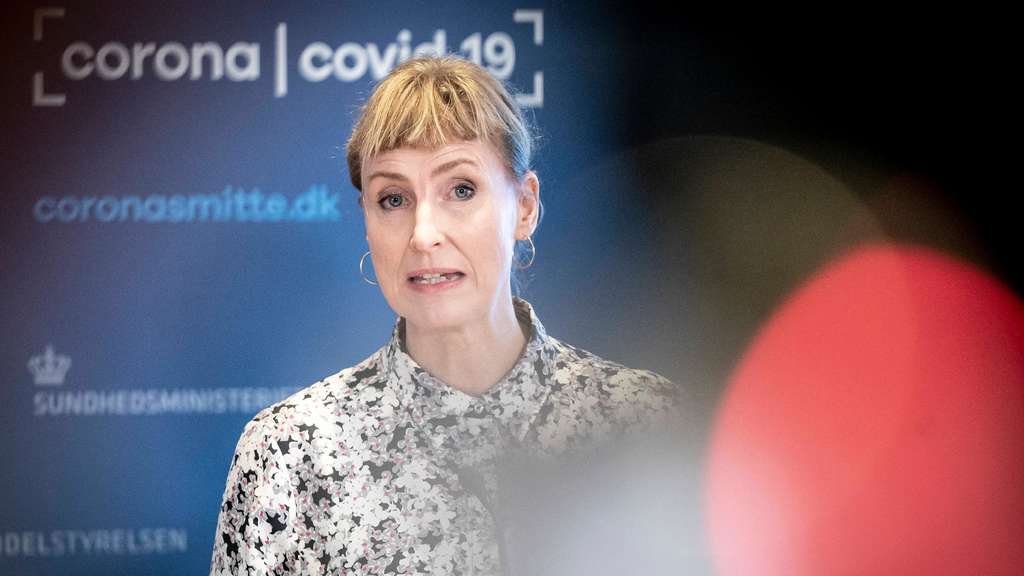 Dänemark: Tyra Grove Krause Epidemiologin vom Statens Serum Institut (SSI) auf einer Pressekonferenz.