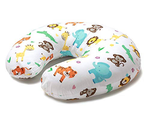 41yd7ujlr-l-_sl500_ Niimo Cojin Lactancia Bebè Funda Cojin 100% Algodòn Extraíble y Lavable Almohada Multifuncional para Madre y Bebé Relleno de Fibra de Poliéster (Selva)