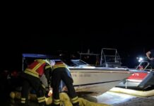 Sportboot-Unfall auf dem Rhein