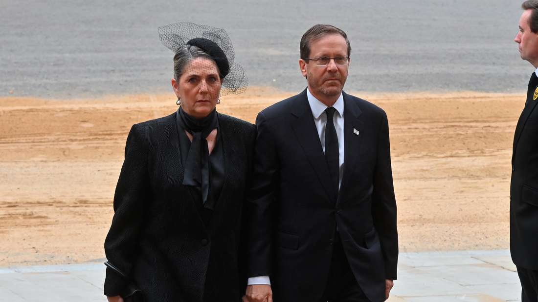 Israels Staatspräsident Izchak Herzog und seine Frau.