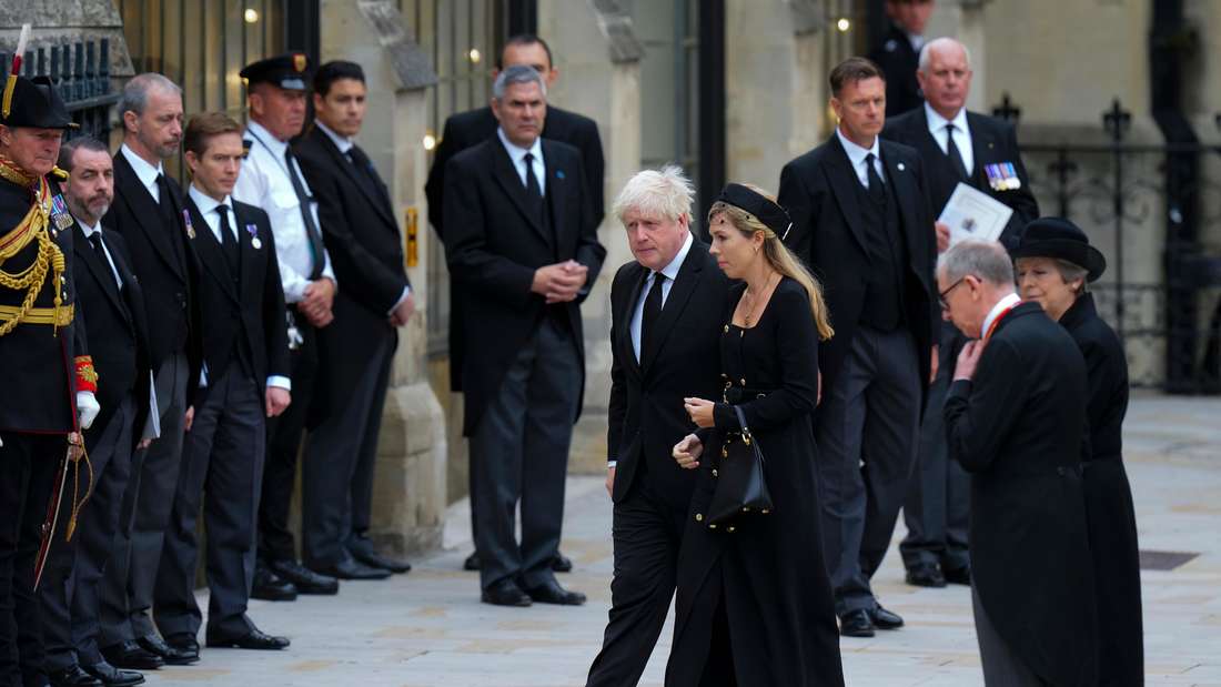 Boris Johnson, ehemaliger Premierminister von Großbritannien, und seine Frau Carrie.