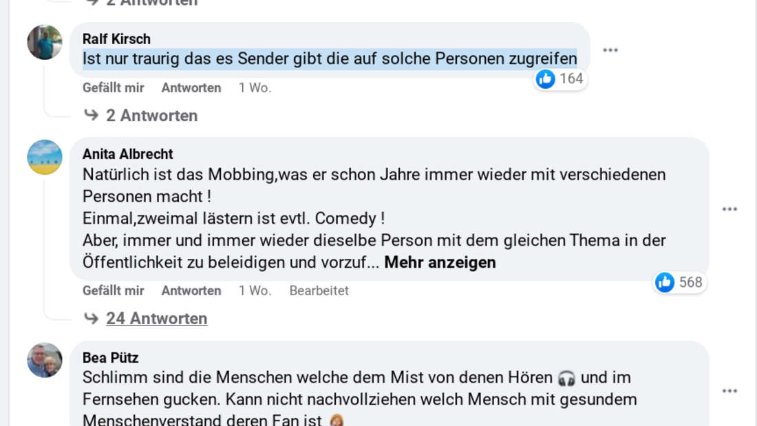 29569606-at-facebook-the-demands-of-rtl-viewers-after-oliver-pocher-being-thrown-out-piling-up-frequently-reproach-mobbing-28rutbs3ivfe Bei Facebook häufen sich die Forderungen der RTL-Zuschauer nach dem Rauswurf von Oliver Pocher. Häufiger Vorwurf: Mobbing.