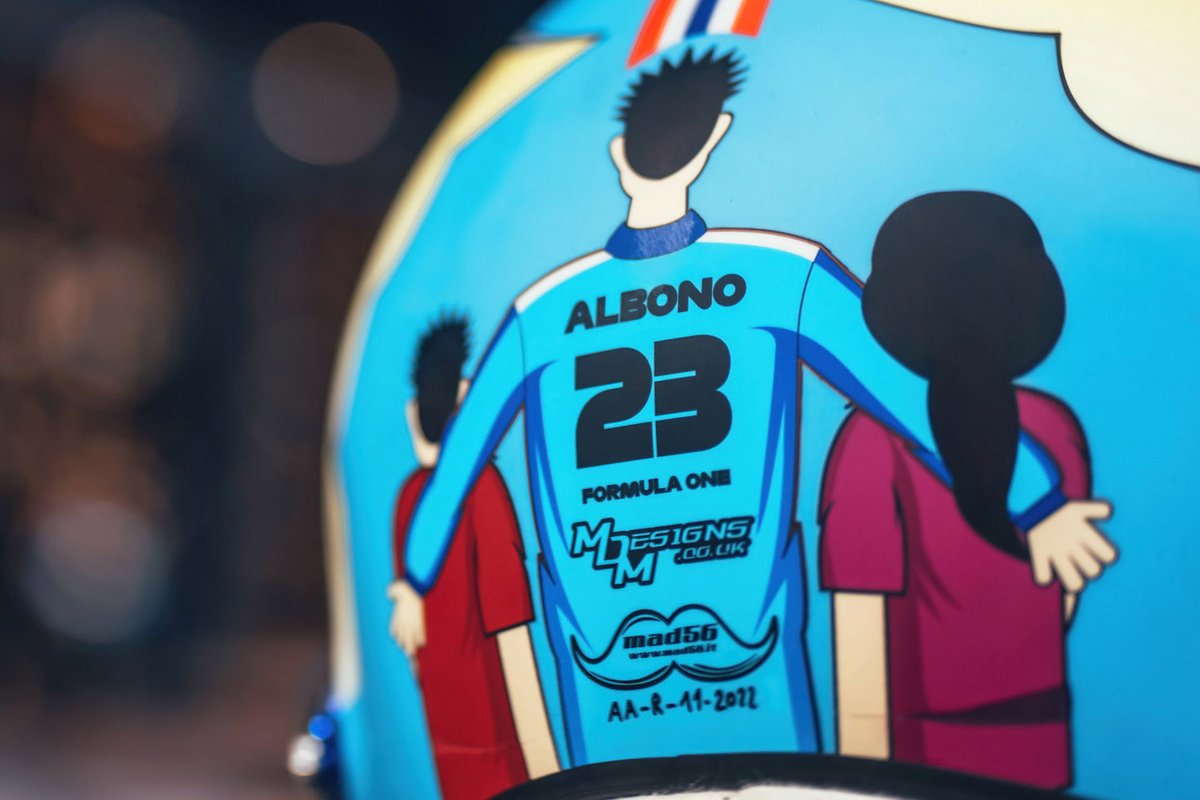 Helmet of Alex Albon, Williams