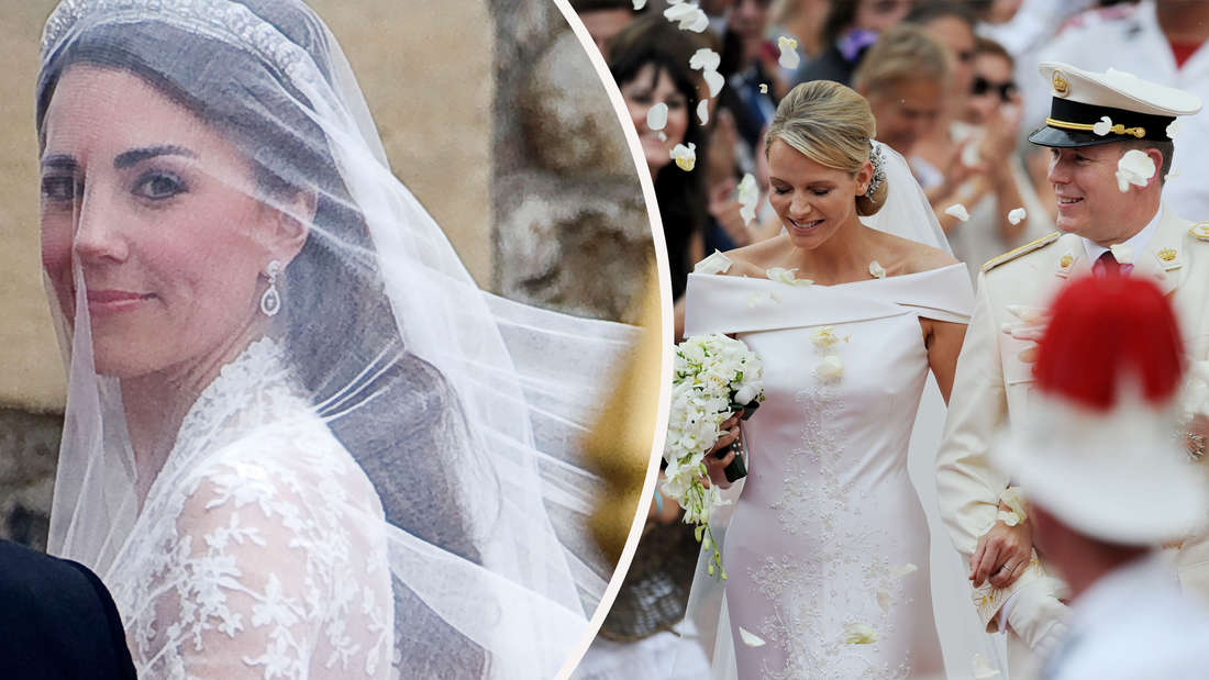 Kate Middleton und Charlène von Monaco gehören eindeutig zu den Bräuten, die man immer vor Augen hat.
