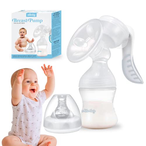 41uzlxm1l-_sl500_ Edibaby, Sacaleches Manual, Extractor de Leche Materna, Colector, 130ml, Ergonómico, Antideslizante, Sin BPA, Rápida y Cómoda Posición de Succión, Lactancia