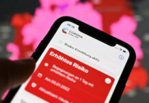 29791208-corona-warn-app-corona-warn-app-red-raised-risk-2aewfwlnoefe-1 Corona-Warn-App, Corona Warn App, rot, erhöhtes Risiko