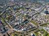 Luftbild, City von Dortmund, Innenstadtansicht mit Wall