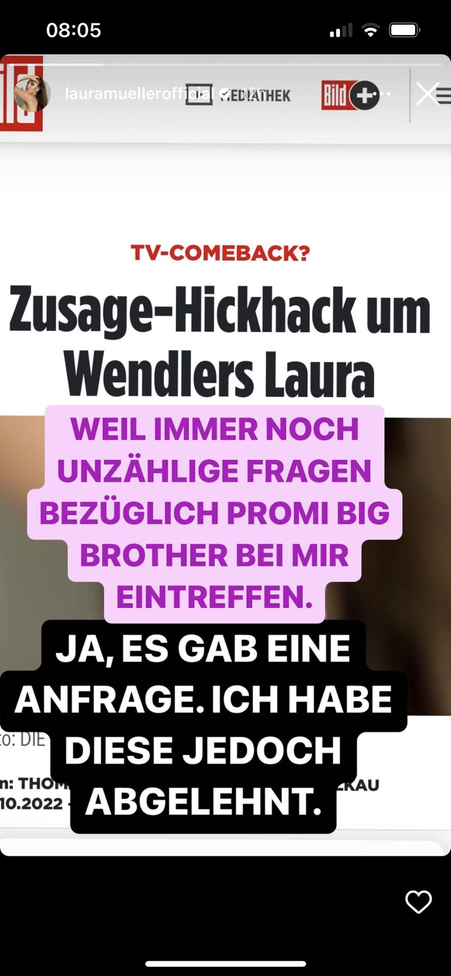 Laura Müller nimmt Stellung zu den „Promi Big Brother“-Gerüchten Stellung