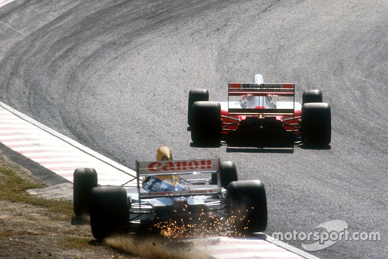 Nigel Mansell, Williams, Ayrton Senna, McLaren