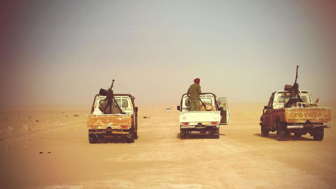 „Journalismus bedeutet, Licht machen, zeigen, was ist“: Rebellen in Libyen, 2011.