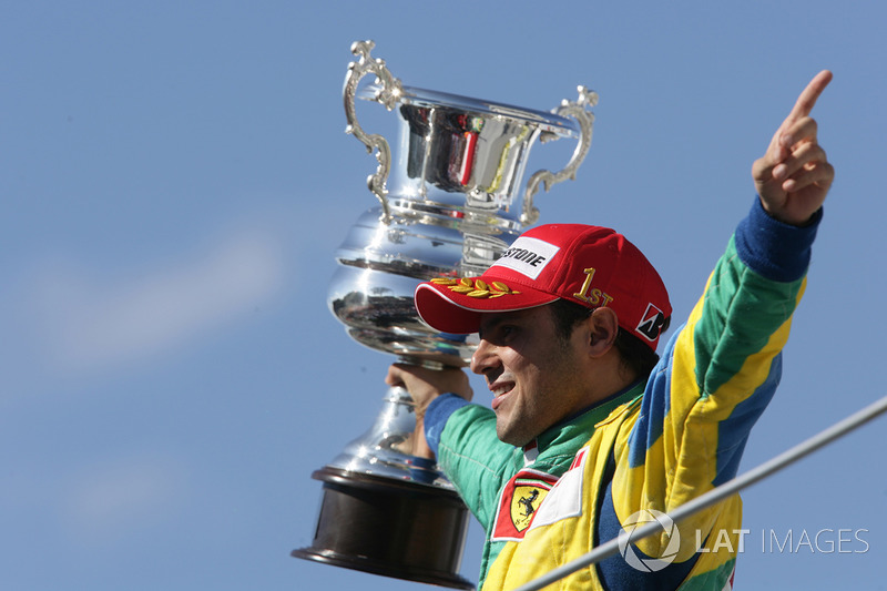 Podio: ganador de la carrera Felipe Massa, Ferrari