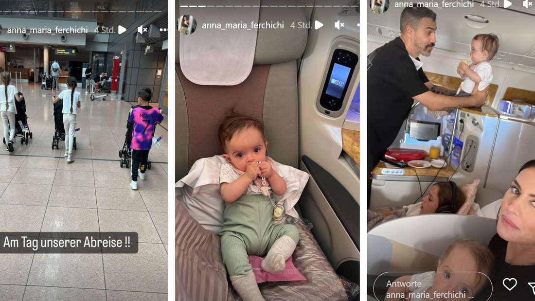 Anna-Maria Ferchichi, Bushido und Kinder im Flugzeug