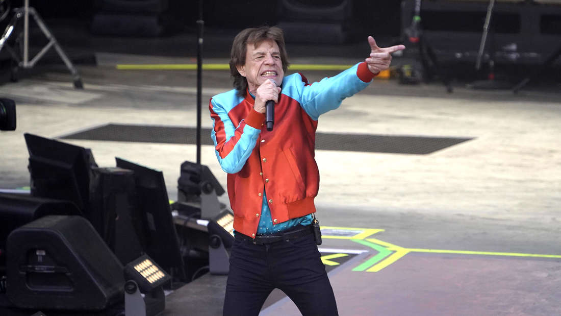 Mick Jagger von den Rolling Stones live beim Abschlusskonzert der Sixty Tour in Berlin