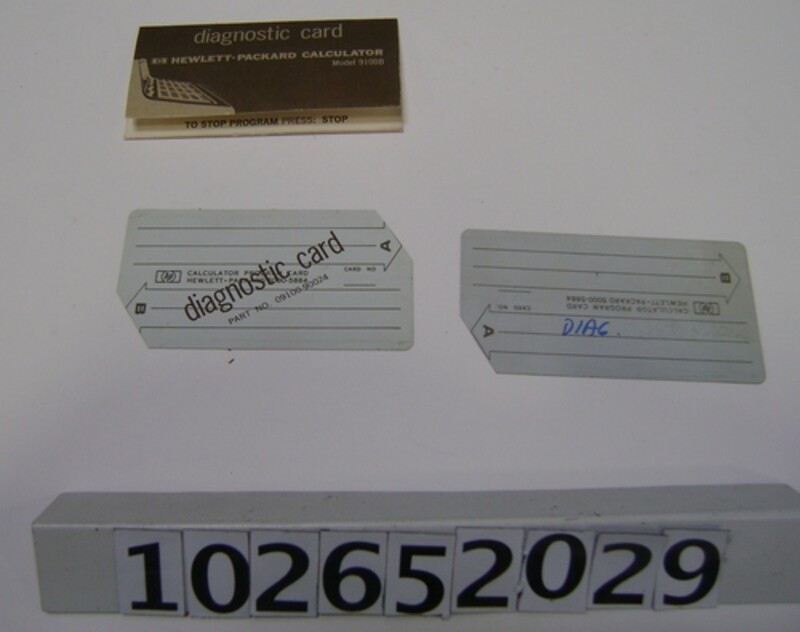 Diagnostic Card for Hewlett-Packard Calculator Model 9100B - Image 1