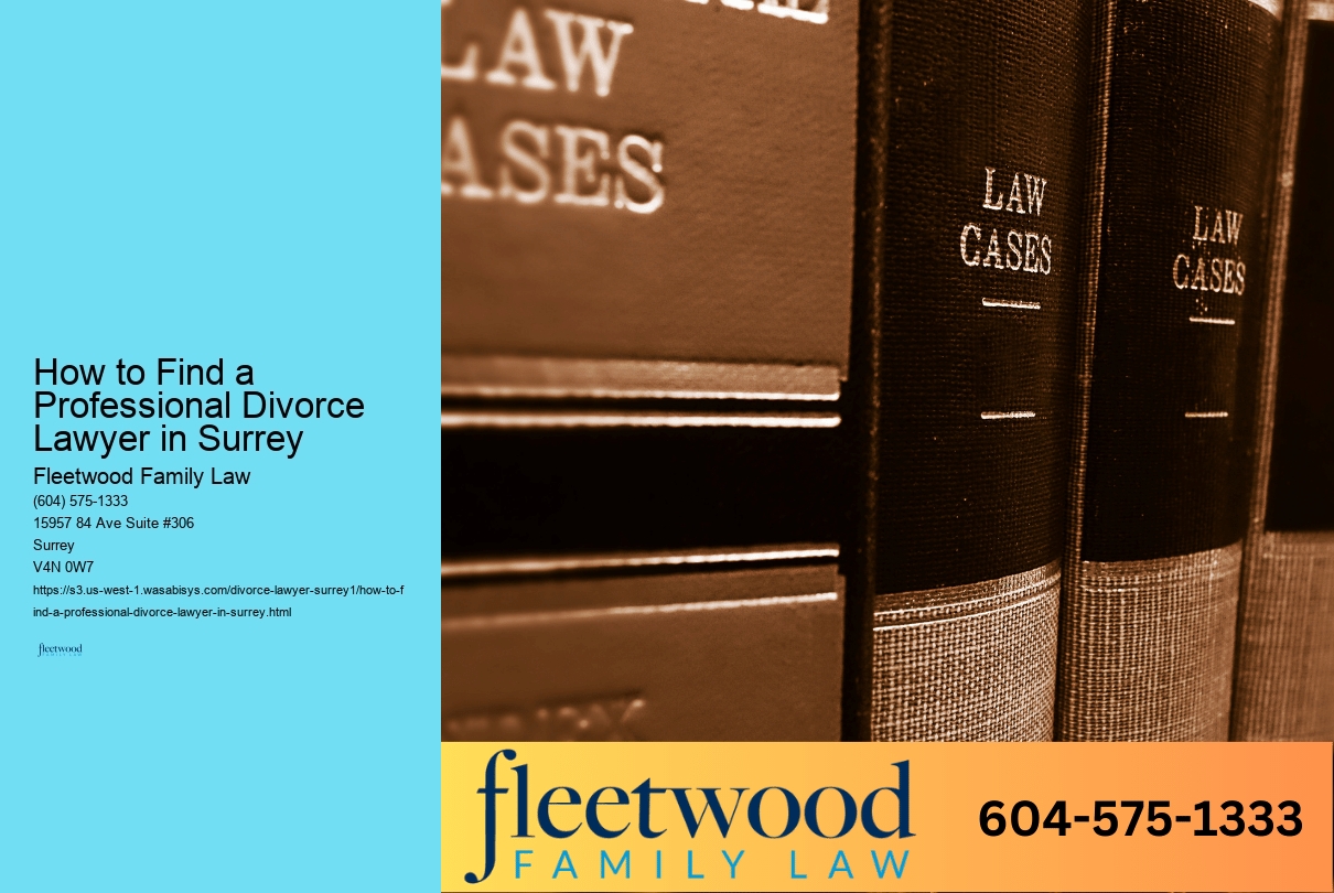 How to Find a Professional Divorce Lawyer in Surrey 