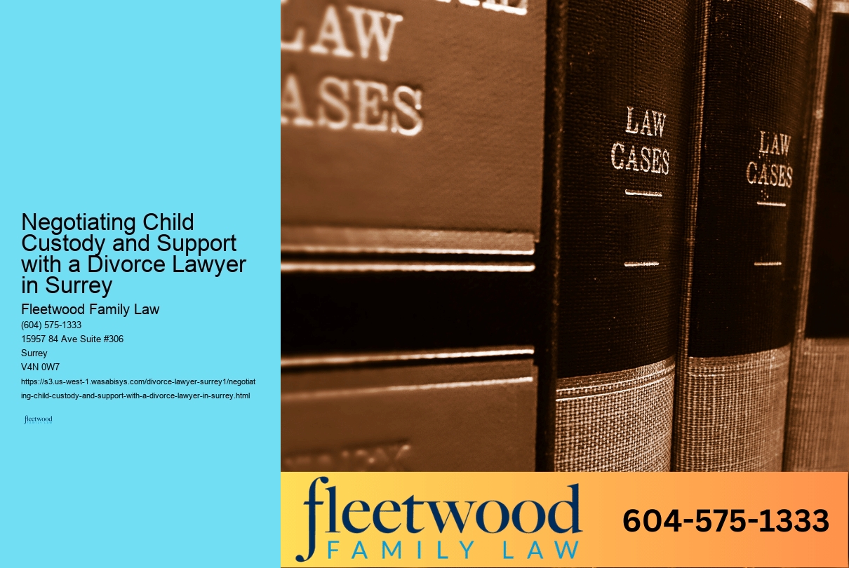 Negotiating Child Custody and Support with a Divorce Lawyer in Surrey 