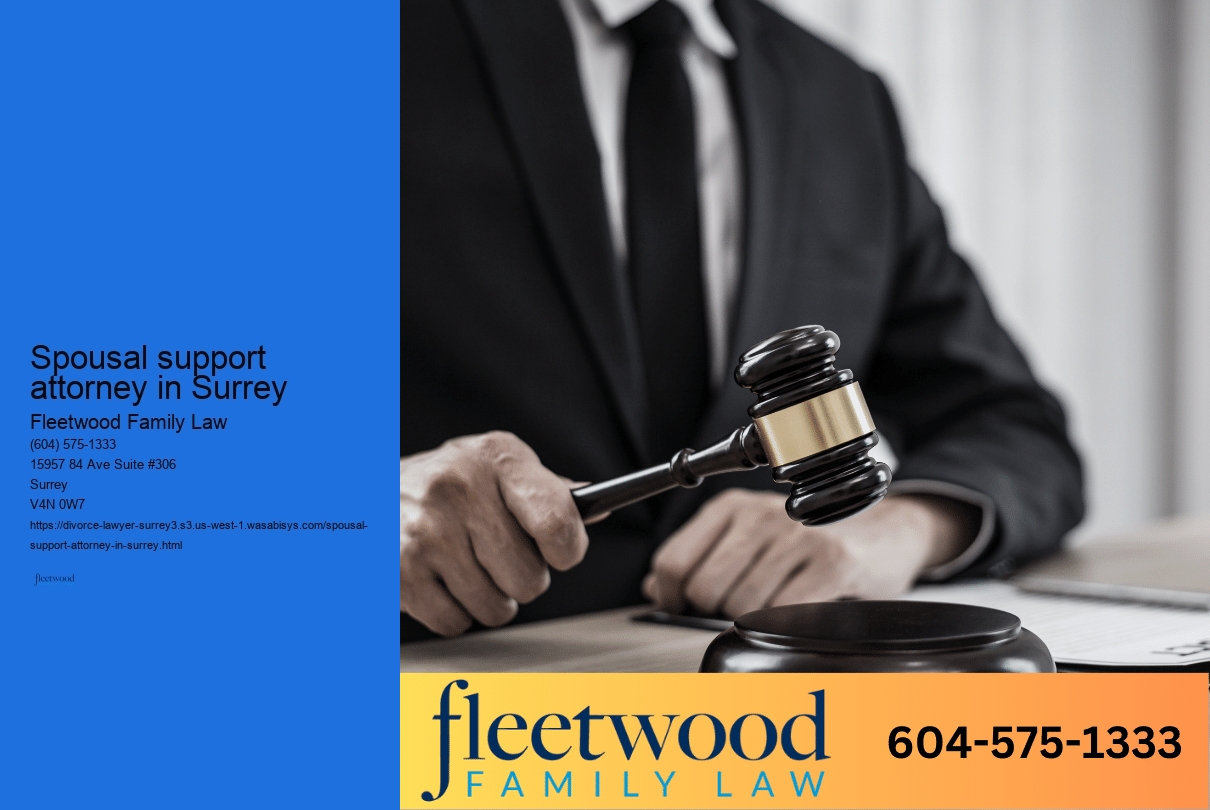 Spousal support attorney in Surrey