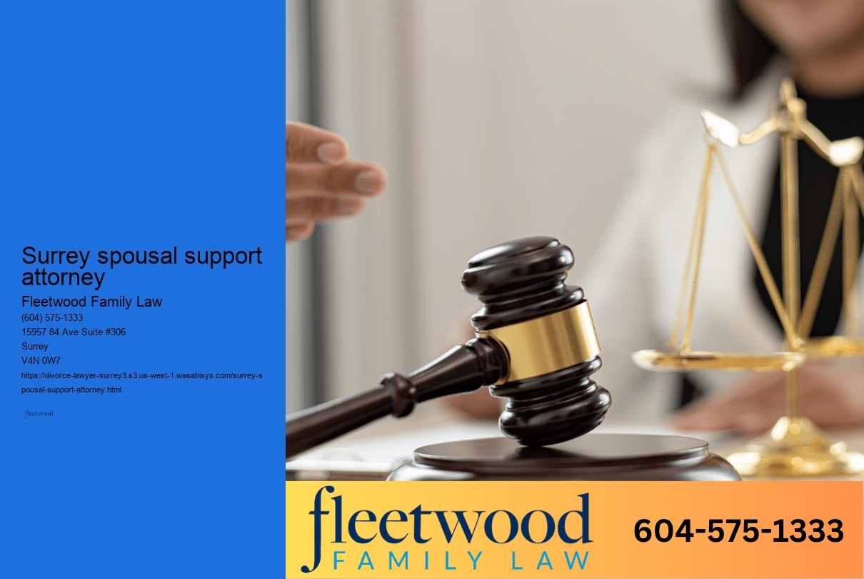 Surrey spousal support attorney