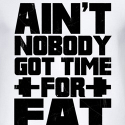 Aint Nobody Got Time For Fat Funny Novelty T Shirt